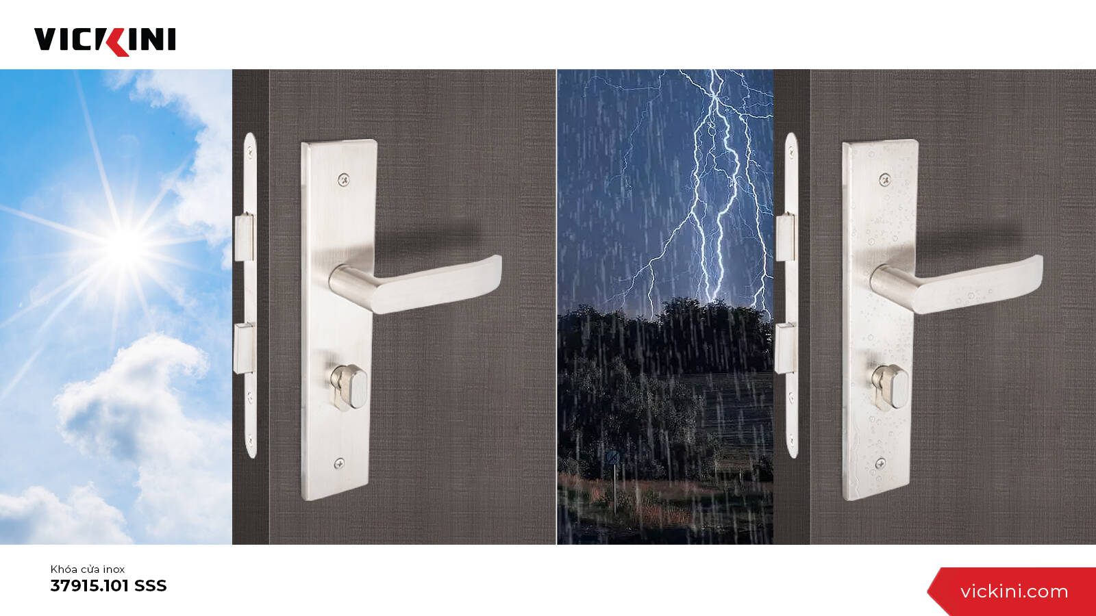 Khóa cửa inox VICKINI