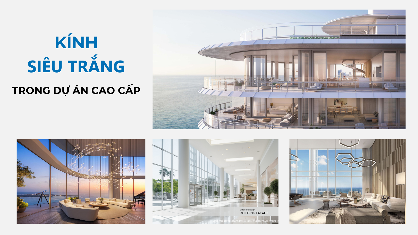 Kính siêu trắng cho dự án cao cấp