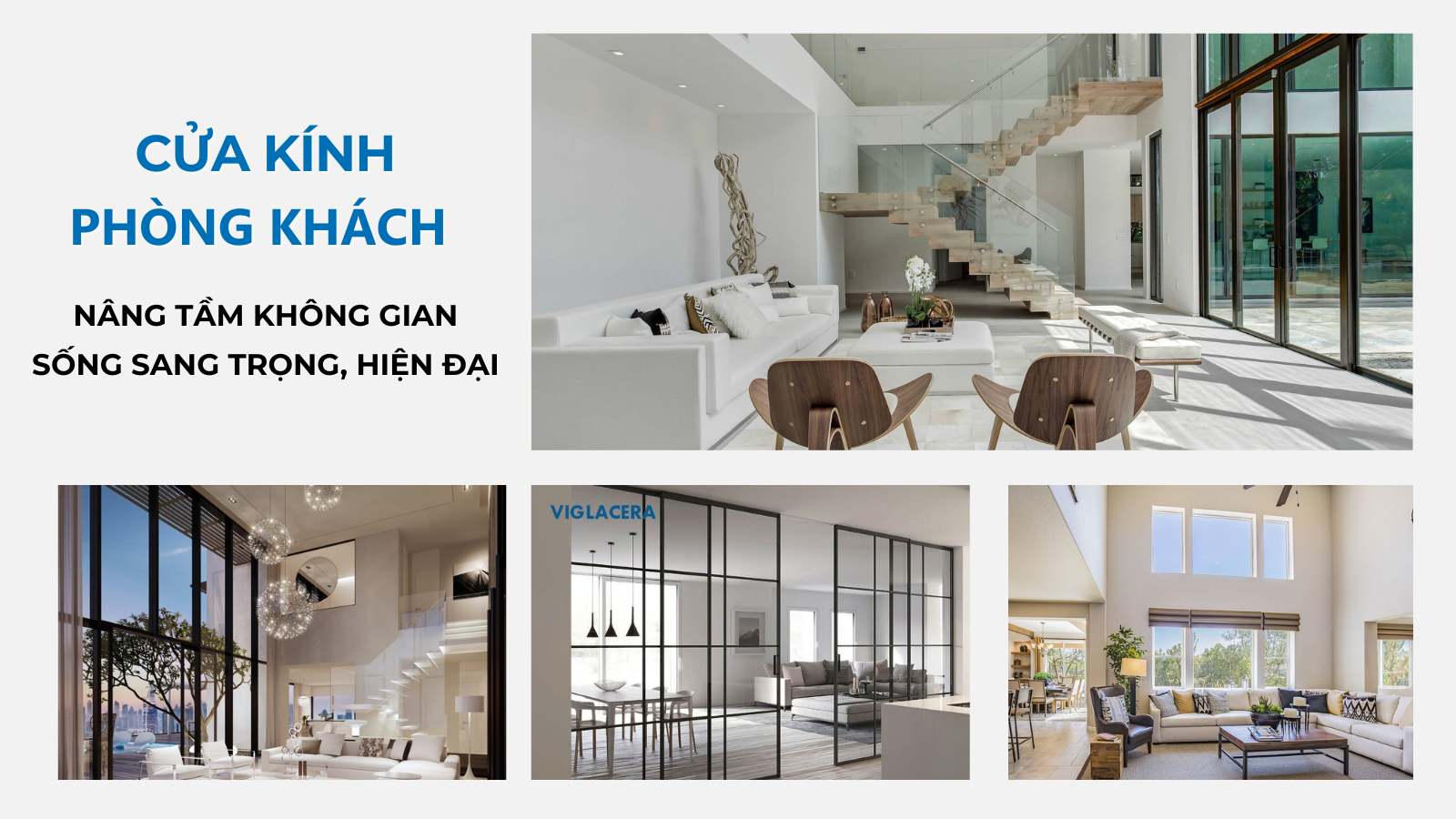 Không Gian Phòng Khách Đột Phá Với Cửa Kính