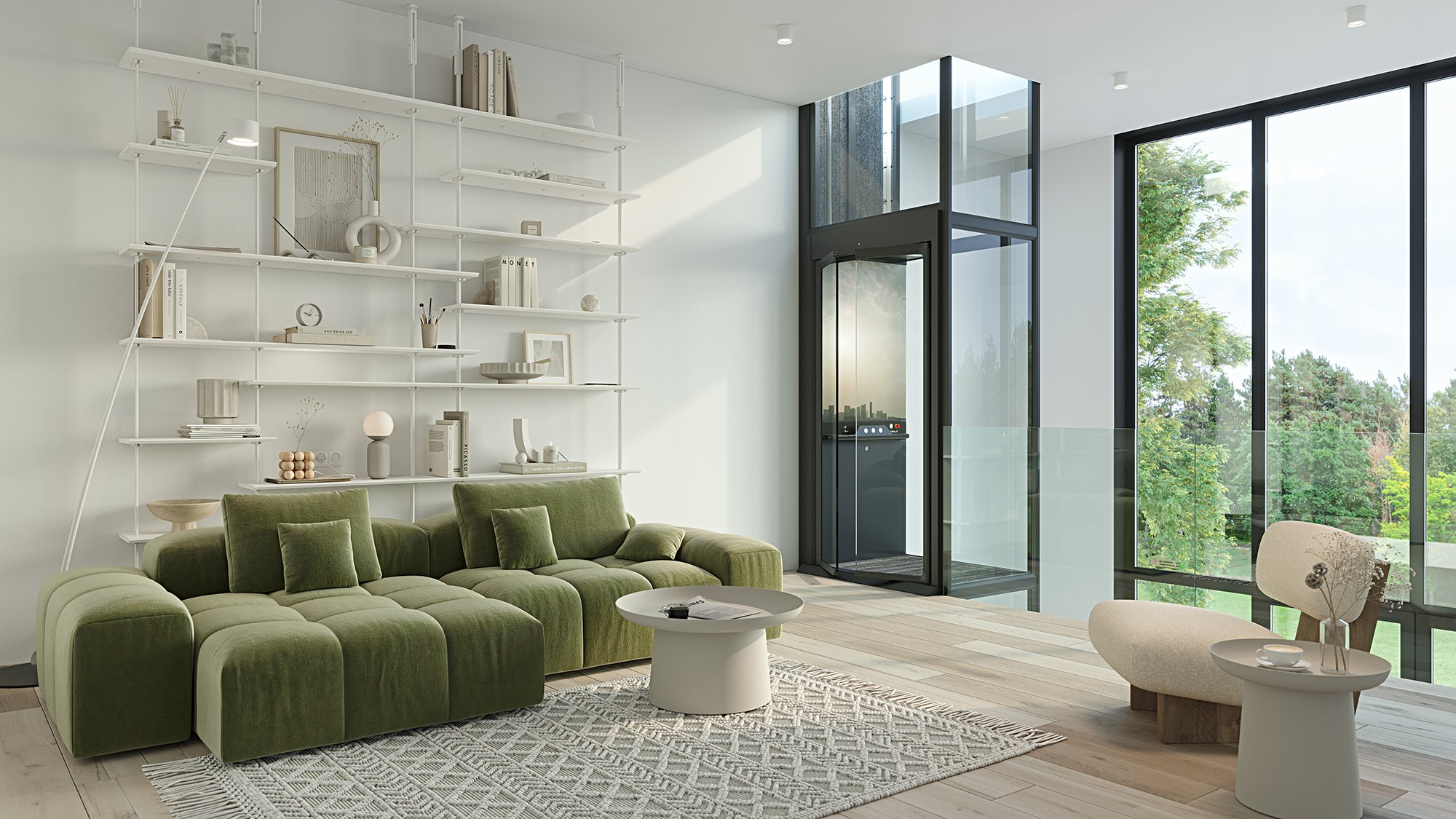 Giải pháp thang máy cao cấp nhỏ gọn cho biệt thự mini từ Aritco