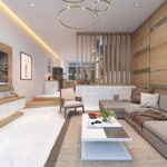 Nâng nền bếp cao hơn phòng khách