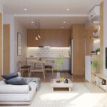 Bí Quyết Thiết Kế Phòng Khách Liền Bếp Cho Nhà Ống