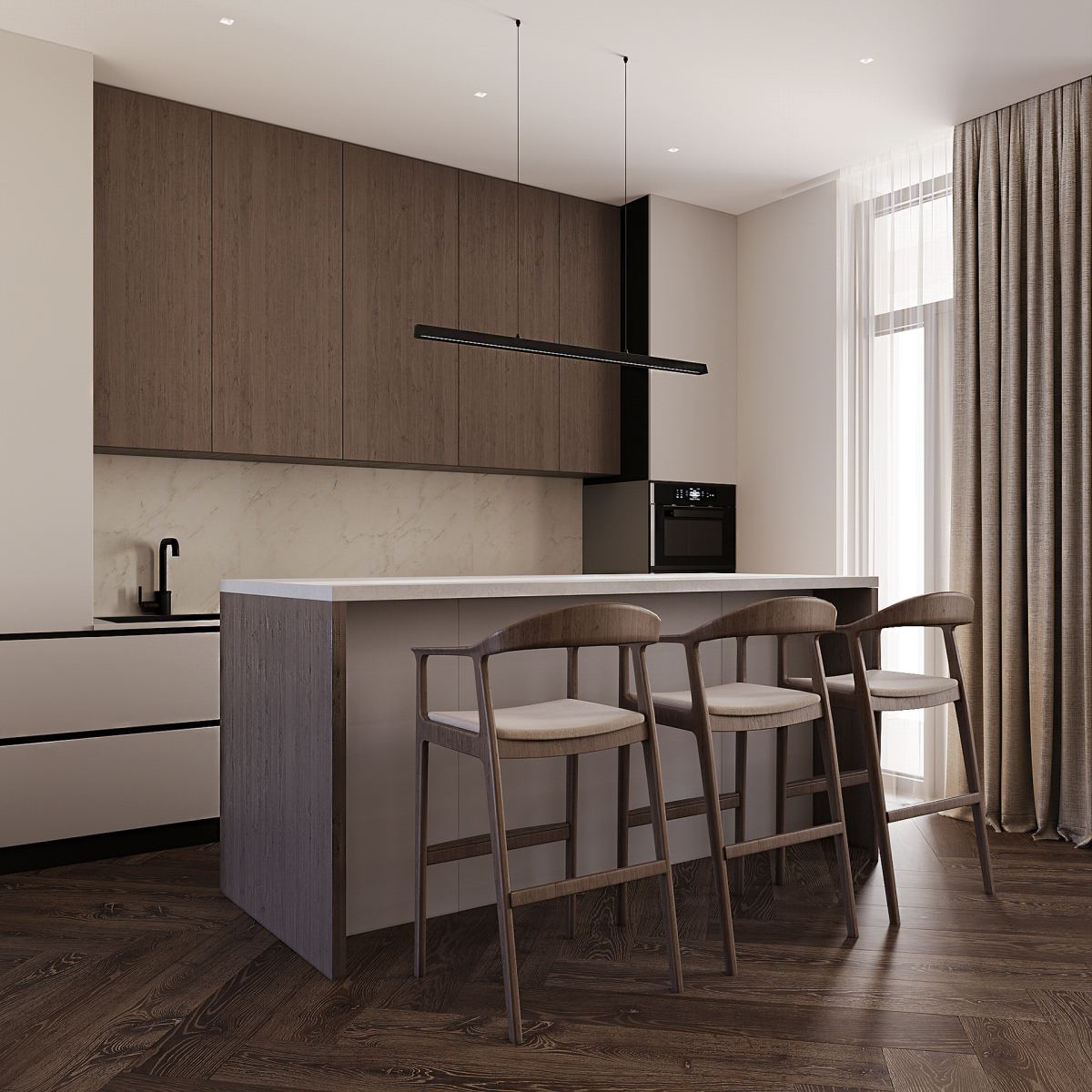 Phong Cách Contemporary Cho Bếp