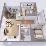 Giải Pháp Thiết Kế 2 Phòng Ngủ Cho Căn Hộ 45m2