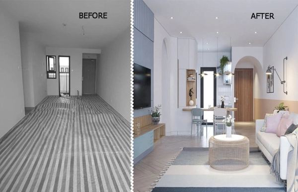 Biến Không Gian Chung Cư Cũ Thành Mới