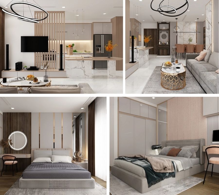 Dịch vụ cải tạo căn hộ 2 phòng ngủ trọn gói