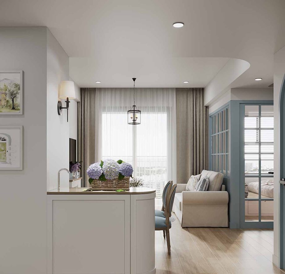 Căn Hộ Phong Cách Farmhouse Lãng Mạn