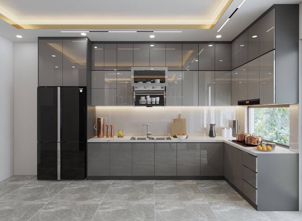 So Sánh Tủ Bếp Gỗ Và Nhôm Kính