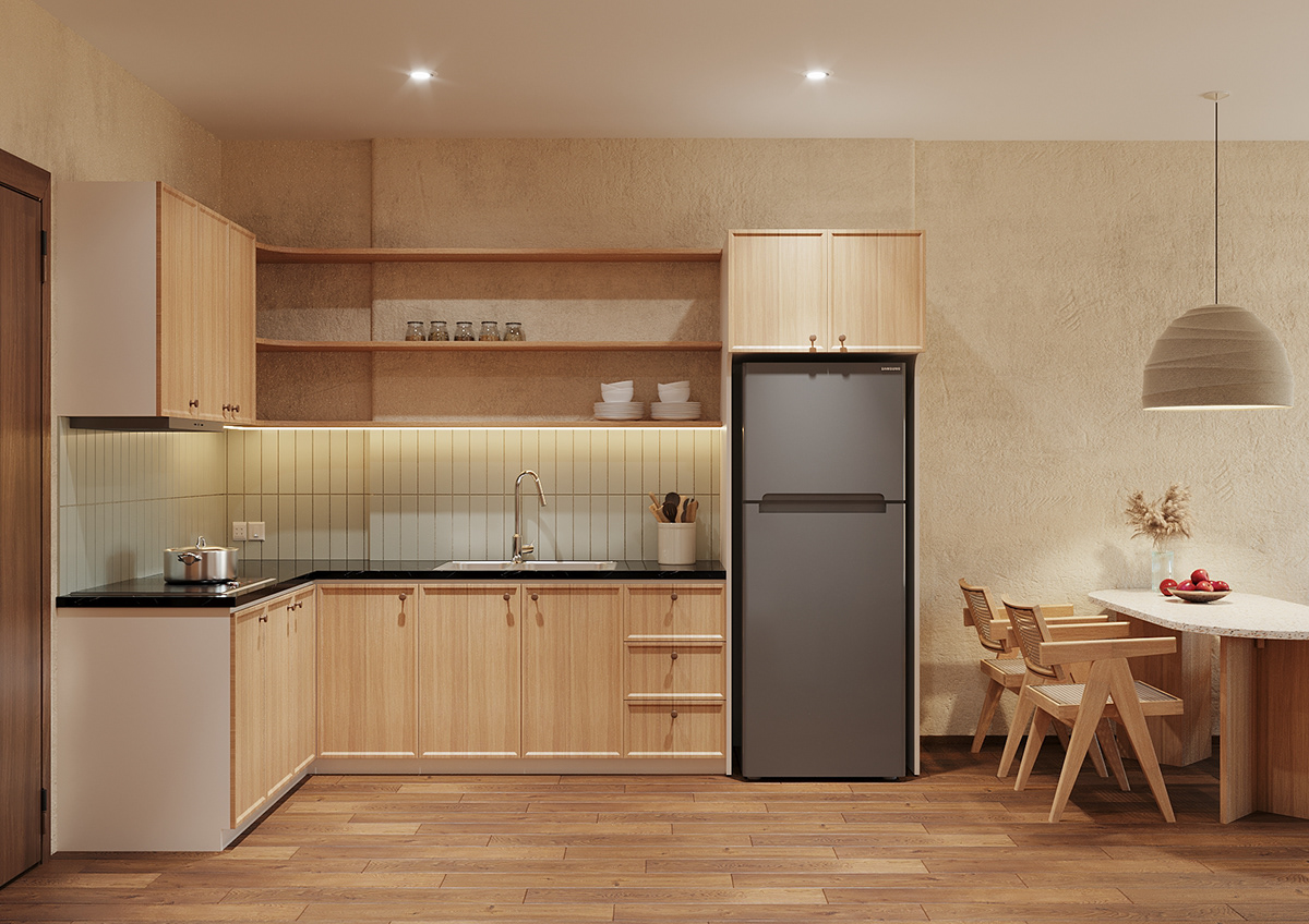 Thiết Kế Tủ Bếp Wabi Sabi: Vẻ Đẹp Từ Sự Đơn Giản Và Tinh Tế