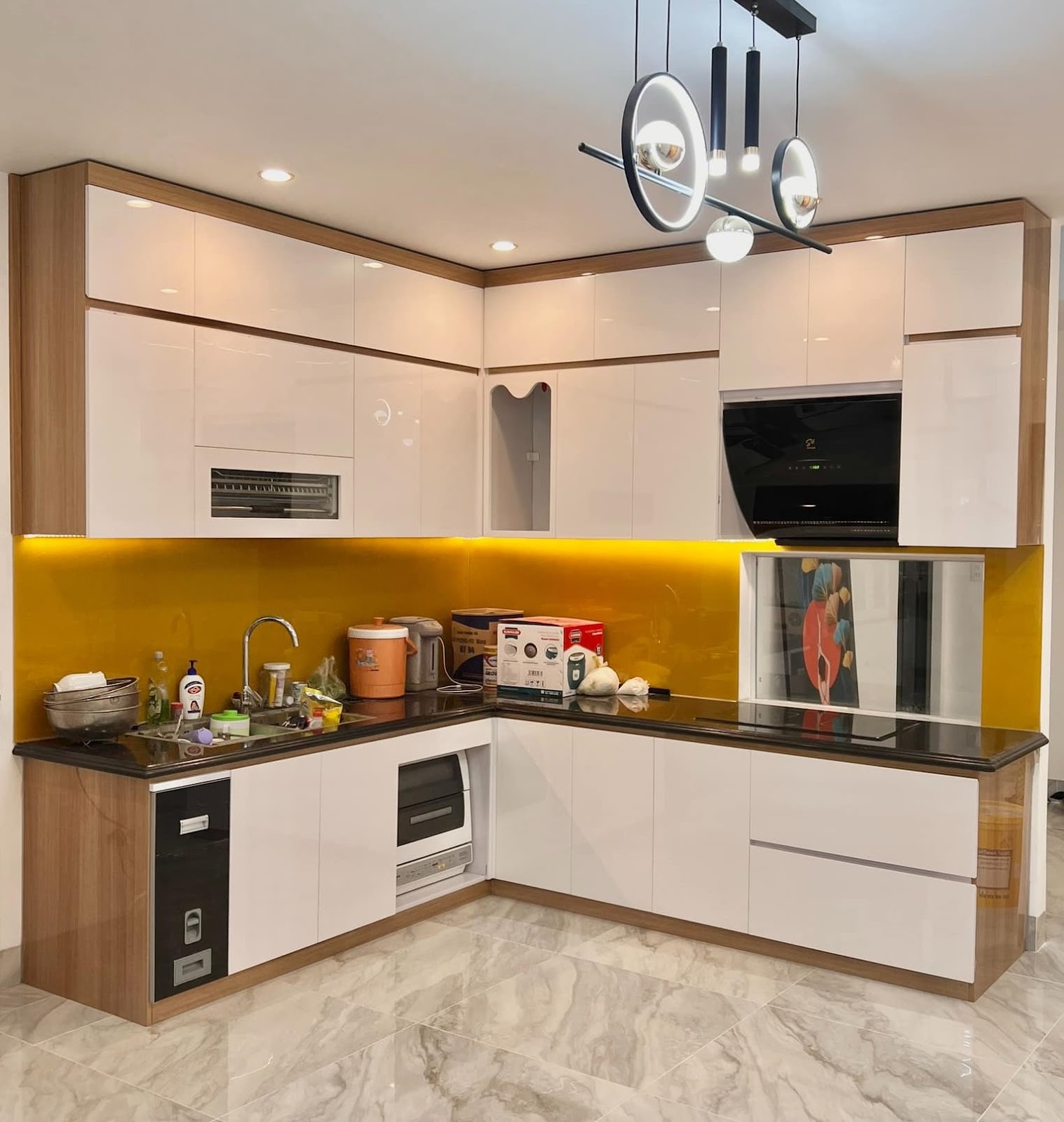 Tủ Bếp Acrylic Chống Xước Vs Melamine