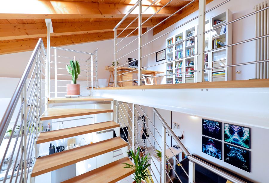 Giải pháp cải tạo nhà cấp 4 chữ L có gác lửng 2025