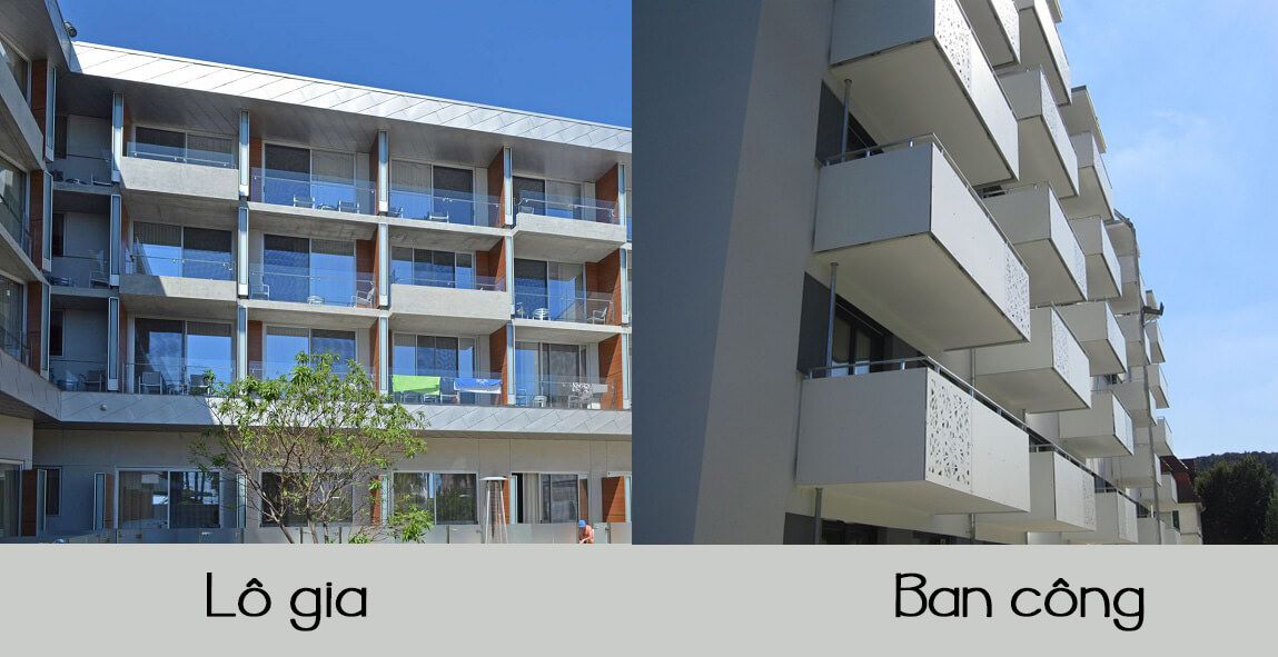 Cách phân biệt lô gia và ban công dễ biết 2025