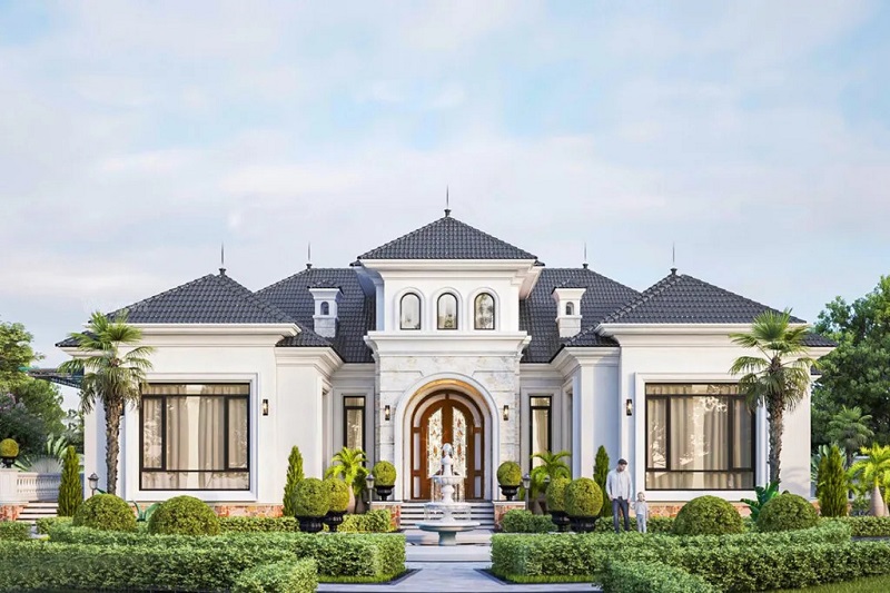 Top Mẫu Thiết Kế Biệt Thự 1 Tầng Đẹp Sang Trọng