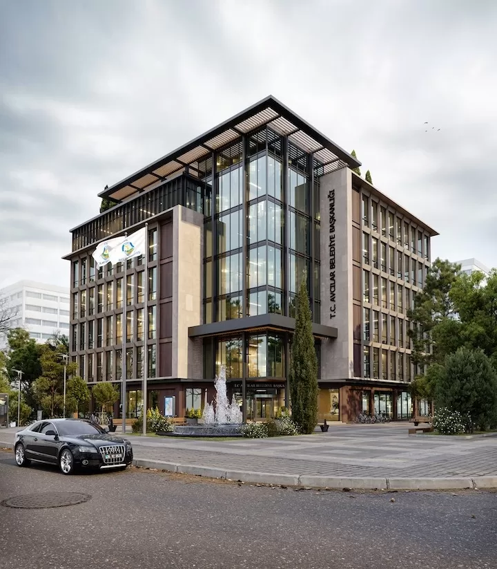 Thiết kế tòa nhà văn phòng 7 tầng 2025