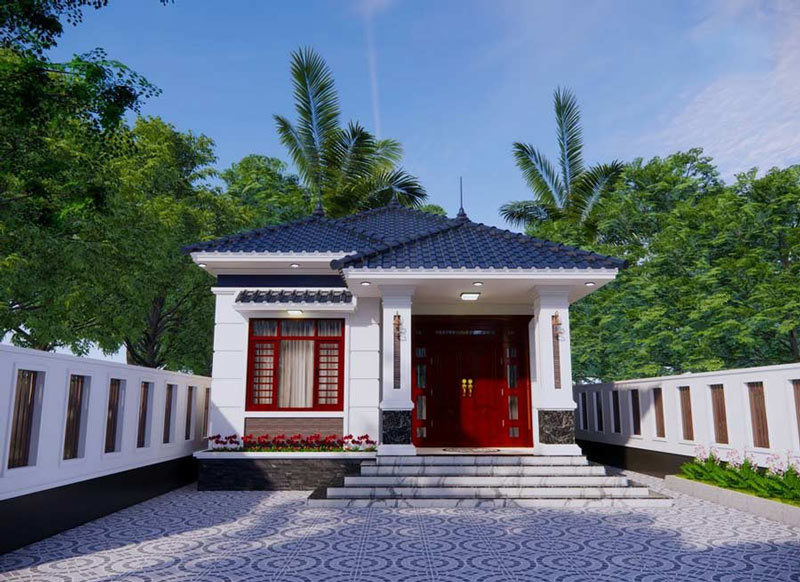 20+ mẫu nhà cấp 4 mái Nhật 3 phòng ngủ đẹp 2026