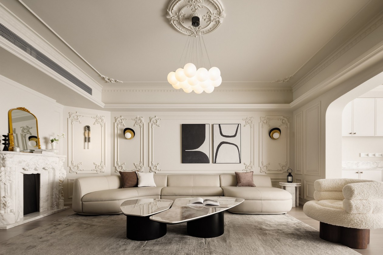 Nghệ thuật tân cổ điển trong kiến trúc nội thất