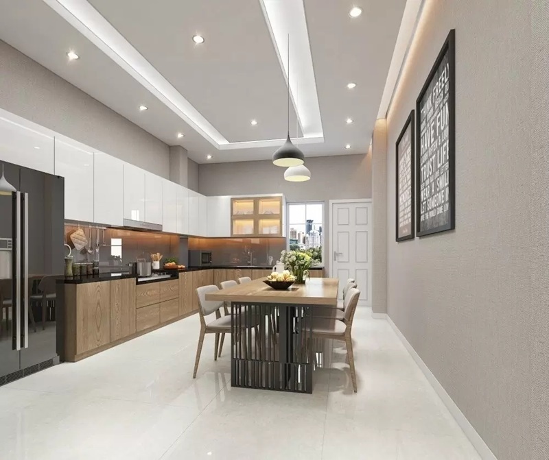 10+ Mẫu Trần Thạch Cao Phòng Bếp Đẹp 2026