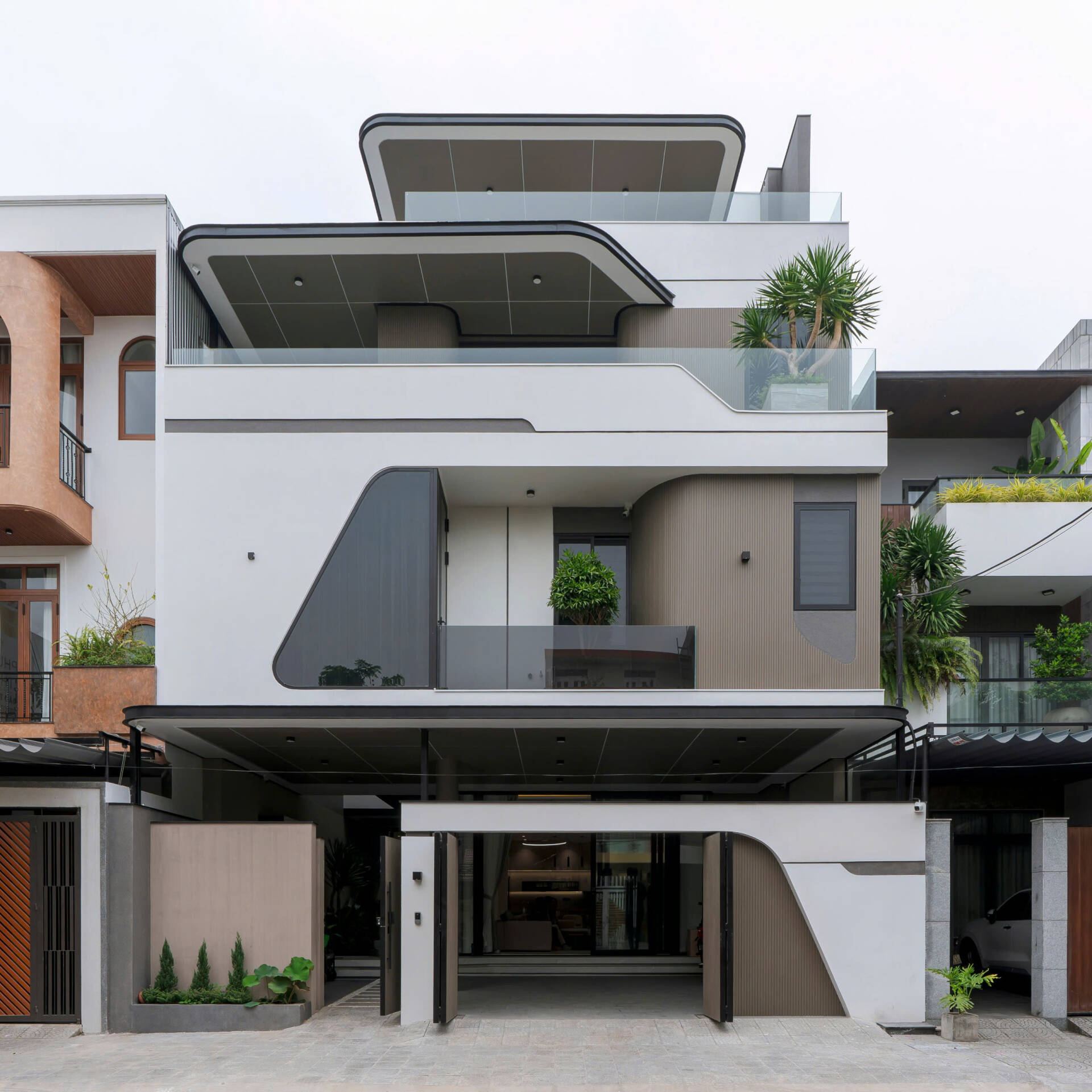 Sự hòa hợp giữa không gian hiện đại và thiên nhiên