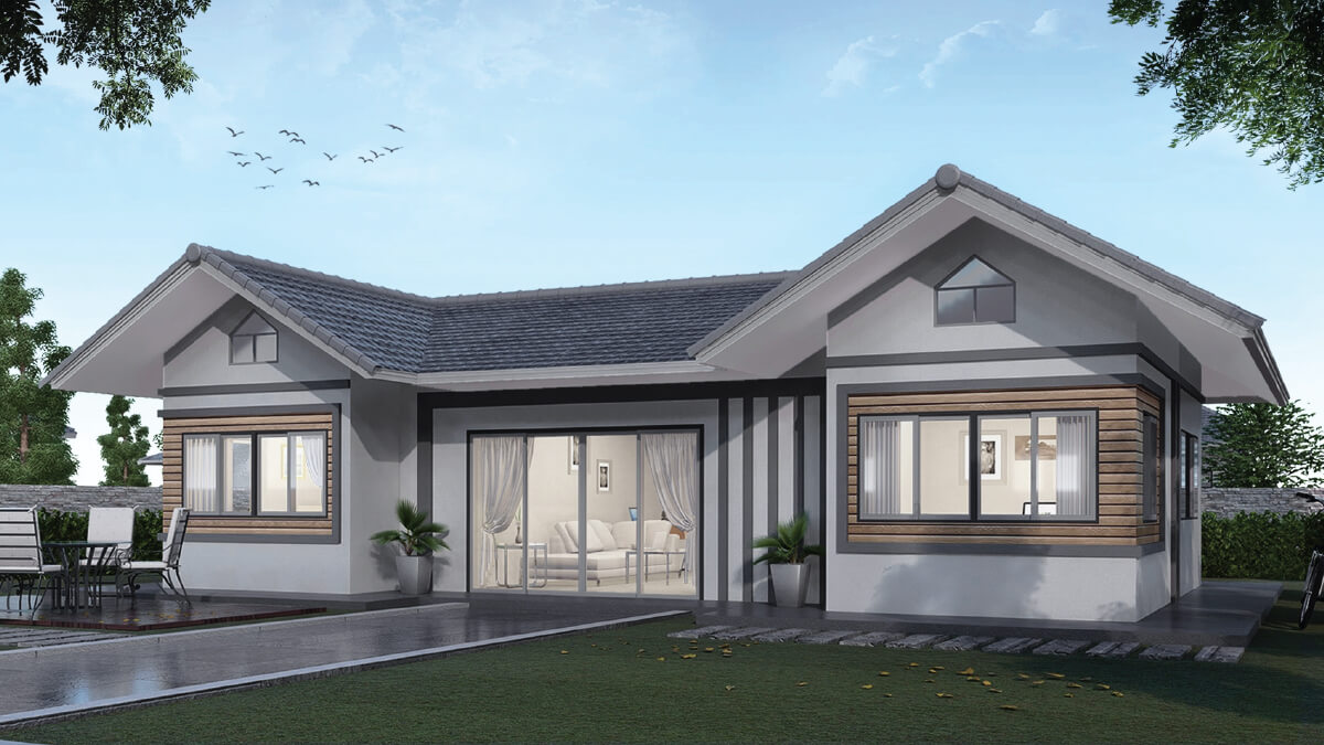 45+ Thiết kế nhà mái Thái 1 tầng 3 phòng ngủ 2026